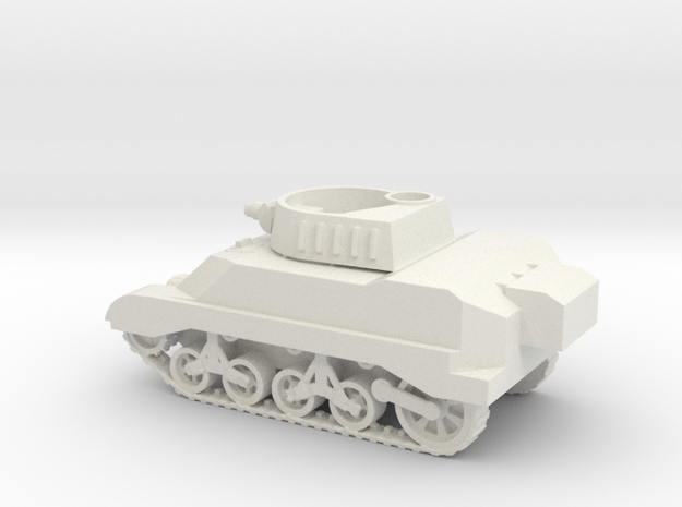 1/87 Scale M8 Howitzer Tank in White Natural Versatile Plastic