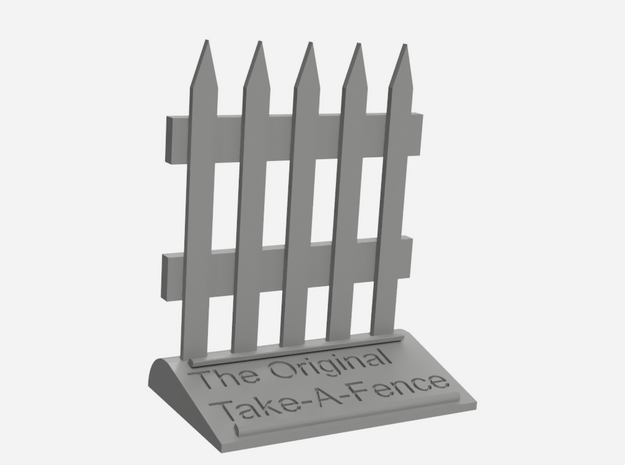 The Original Take-A-Fence: The Deed Restricted in White Natural Versatile Plastic