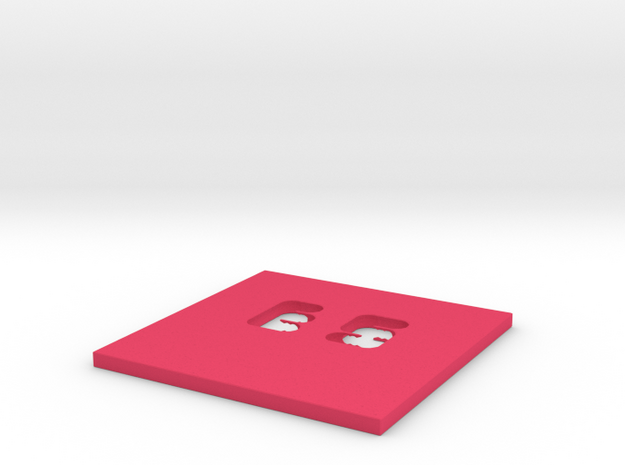 Ellie_Solomon_plate! in Pink Processed Versatile Plastic