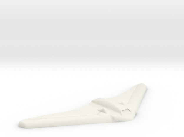 Invisible airplane in White Natural Versatile Plastic