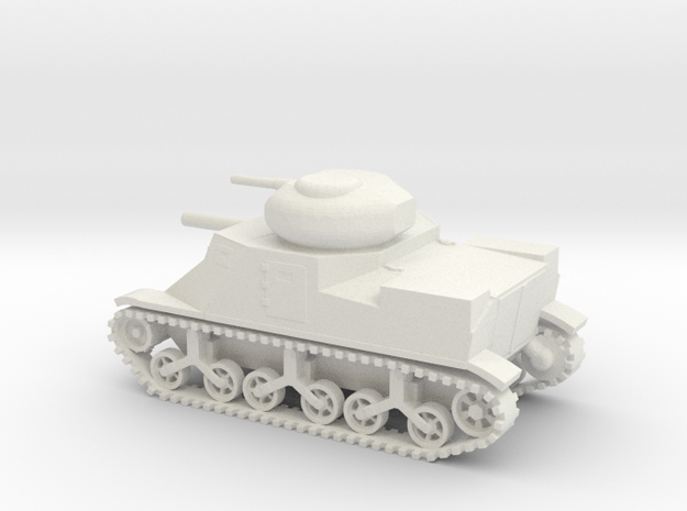 1/72 Scale M3 Grant Medium Tank in White Natural Versatile Plastic
