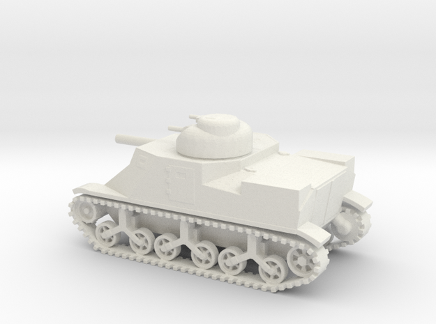 1/87 Scale M3 Lee Medium Tank in White Natural Versatile Plastic