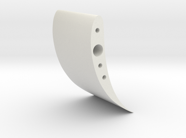 Front Wing Balance Adjusters in White Natural Versatile Plastic