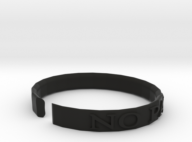 Bracelet in Black Premium Versatile Plastic: Small