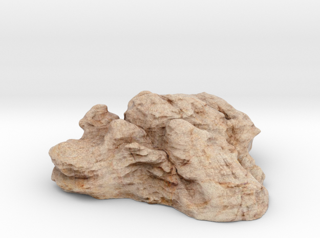 High Quality Desert Rock Terrain Piece in Natural Full Color Sandstone