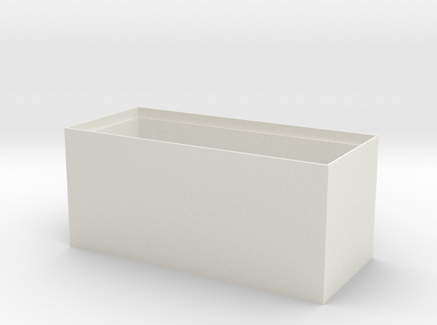Separate small objects storage box in White Natural Versatile Plastic