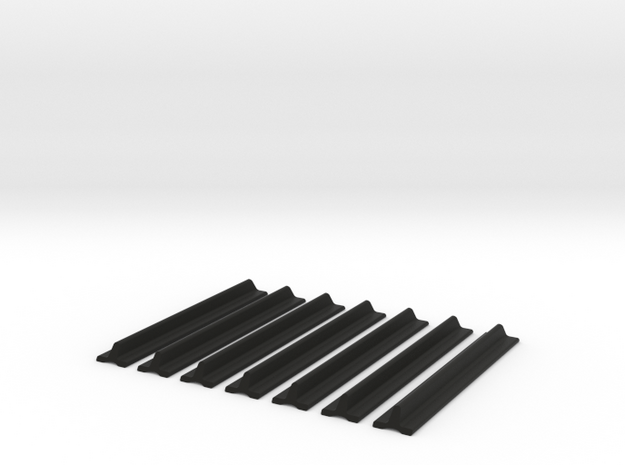 ANH Graflex T-Track Lightsaber Grips x7 Pieces in Black Natural Versatile Plastic