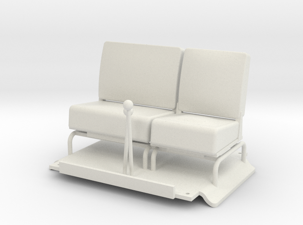Seats-LHD in White Natural Versatile Plastic