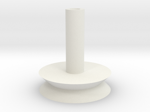 Magnetized Flight Stand 25mm base in White Natural Versatile Plastic: Small