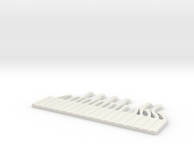 Main Blank Out 1 in White Natural Versatile Plastic