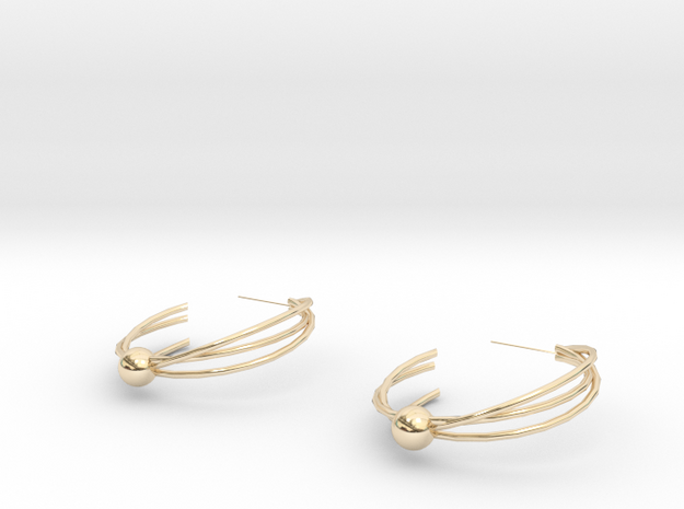 Embrace-1 in 14k Gold Plated Brass