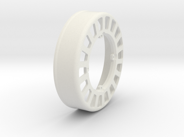 JRC-331 - Superlow Beadlock Wheel Inner in White Natural Versatile Plastic