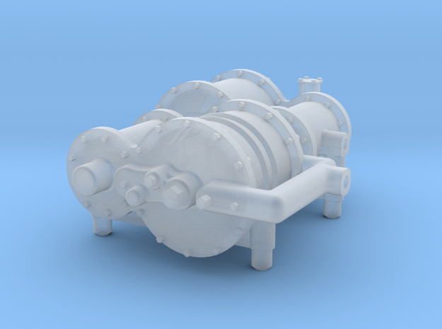 O scale Air Compressor in Smooth Fine Detail Plastic