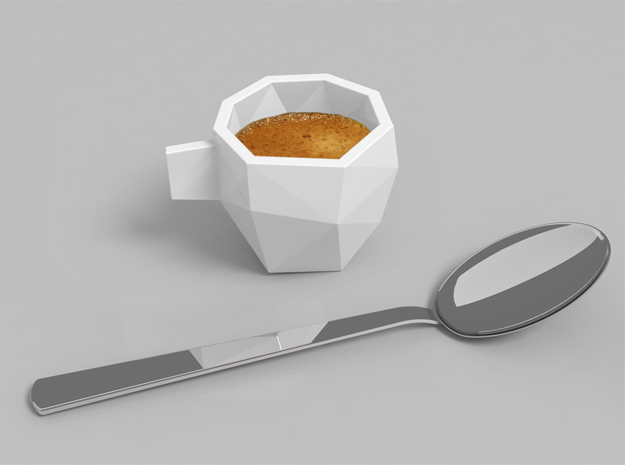 Poly Espresso 2 in White Processed Versatile Plastic