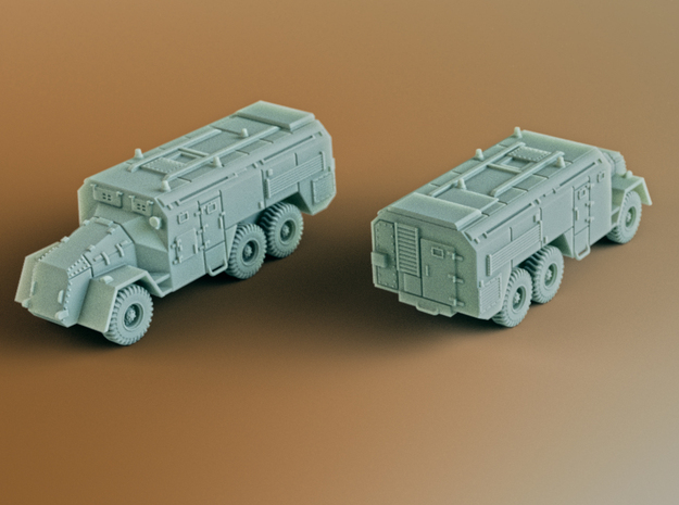 AEC Armoured Command Vehicle 6x6 Scale: 1:100 in Tan Fine Detail Plastic