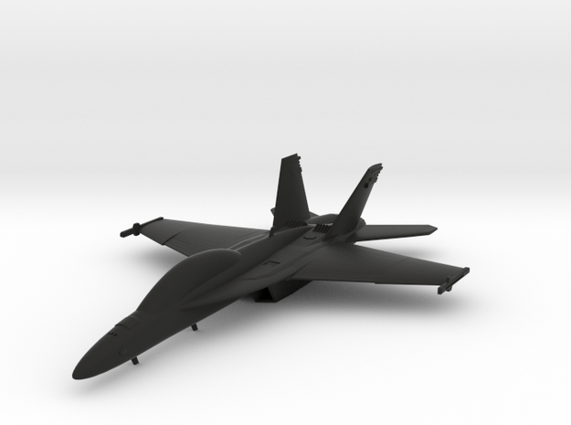 Boeing F/A-18F Super Hornet in Black Natural Versatile Plastic: 1:96
