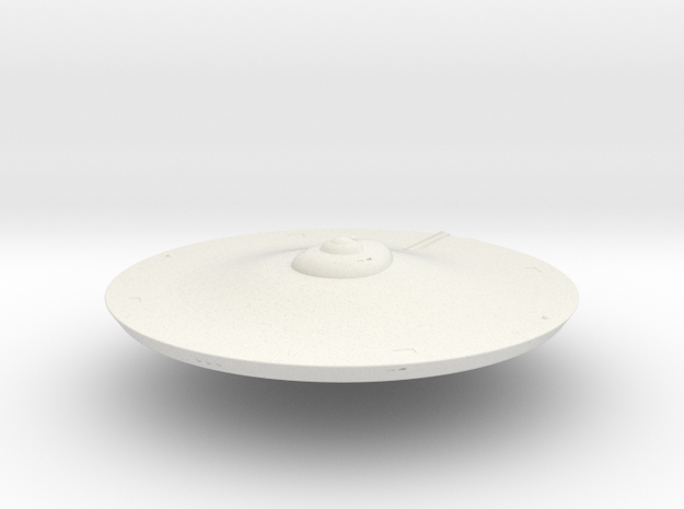 2500 TOS saucer v15 in White Natural Versatile Plastic