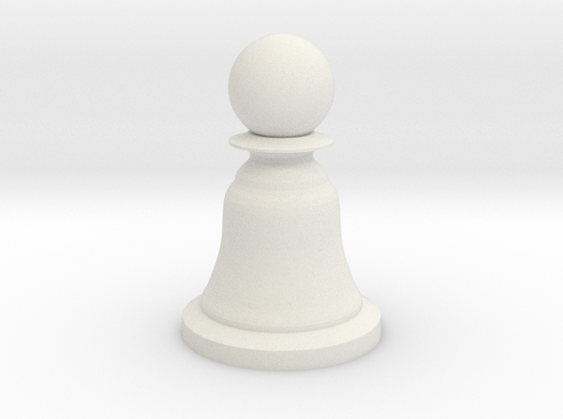 Pawn - Bell Series in White Natural Versatile Plastic