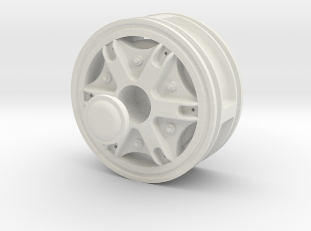 Wheel_Front in White Natural Versatile Plastic