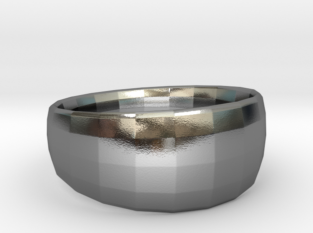 The Ima Edgededges Ring - Size US 7/EU 54 in Polished Silver