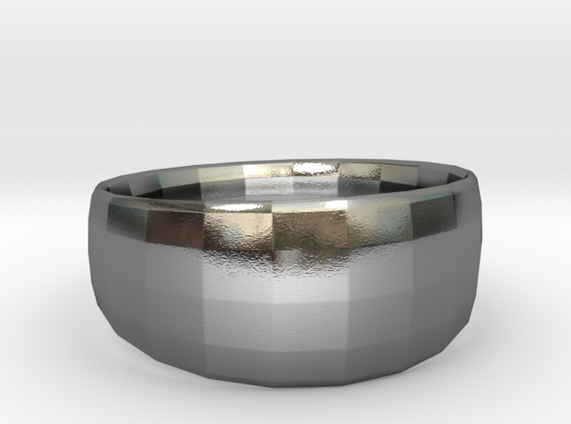 The Ima Edgededges Ring - Size US 9/EU 60 in Polished Silver