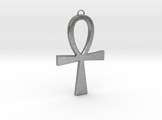 Ankh-2 in Natural Silver