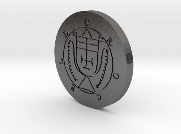 Crocell Coin in Polished Nickel Steel