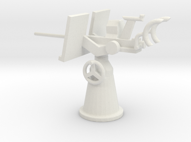 1/72 Scale 20mm Gun Mount Mk2 in White Natural Versatile Plastic