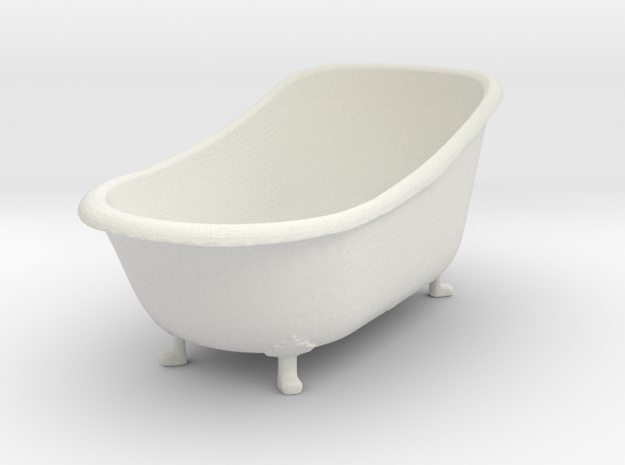 Printle Thing Bathtub - 1/24 in White Natural Versatile Plastic