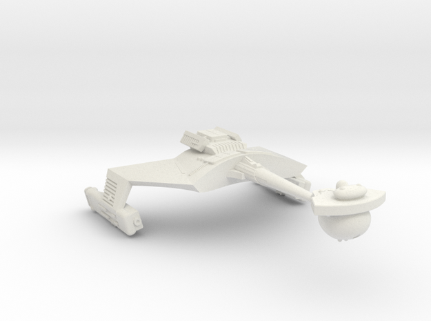 3788 Scale Romulan KRM Mauler Cruiser (Smooth) in White Natural Versatile Plastic