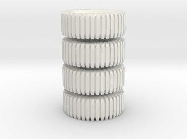 All Terrain Wheels x4 #2 in White Natural Versatile Plastic