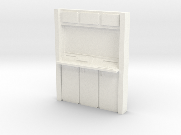 HO Wall Unit in White Processed Versatile Plastic