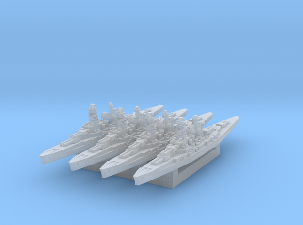 IJN Kongo class battleship x4 1/4800 in Tan Fine Detail Plastic