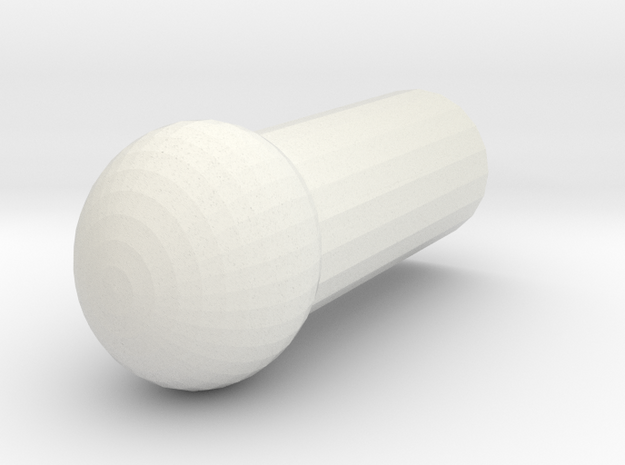 Megatron Ankle ball joint v1 in White Natural Versatile Plastic