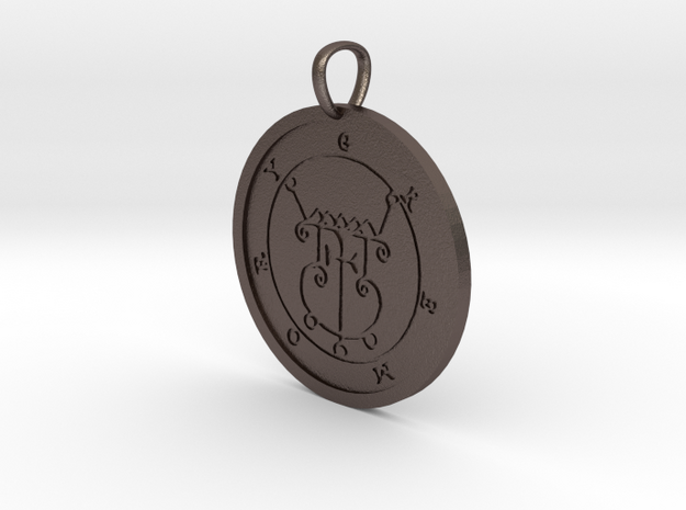 Gremory Medallion in Polished Bronzed-Silver Steel