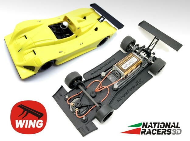 3D Chassis - Fly Racing Lola B98/10 (Inline) in Black Natural Versatile Plastic