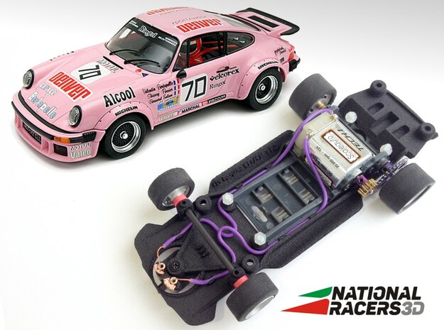 3D Chassis - FLY Porsche 911-934 (SW/Inline) in Black Natural Versatile Plastic