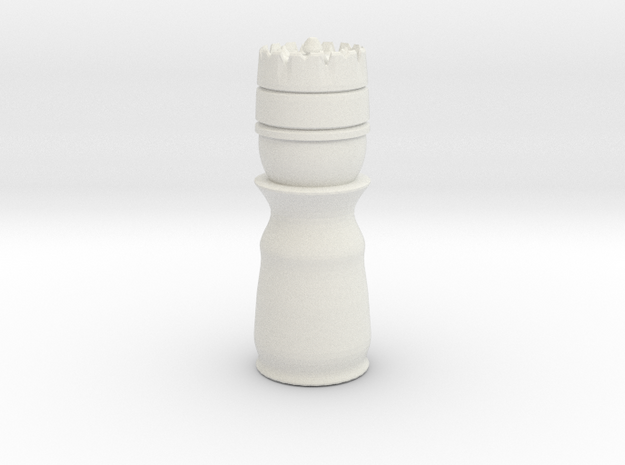 King - Bullet Series in White Natural Versatile Plastic