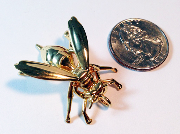 Yellow Jacket Pendant in Polished Brass