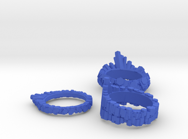 WReKT Pop-Rocks Rings (140303) in Blue Processed Versatile Plastic
