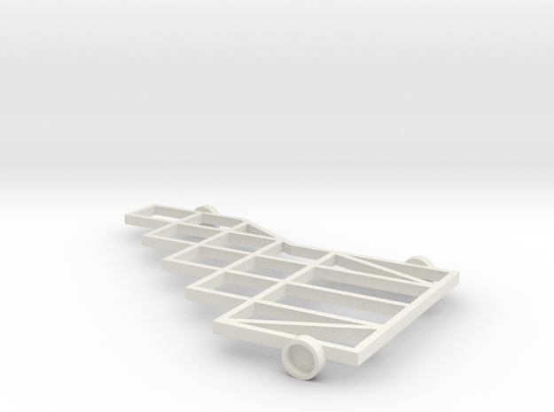 1/64 (s scale) 10 Platform Plow Mainframe in White Natural Versatile Plastic