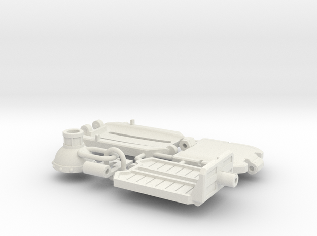 Doom Lounger's Chair Parts in White Natural Versatile Plastic