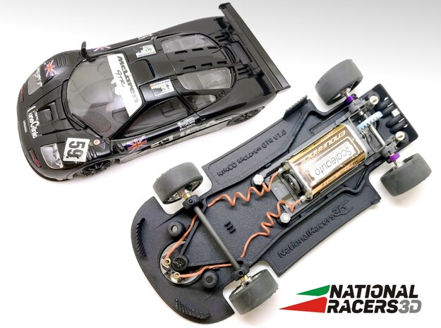 3D Chassis - NINCO McLaren GTR (Combo) in Black Natural Versatile Plastic