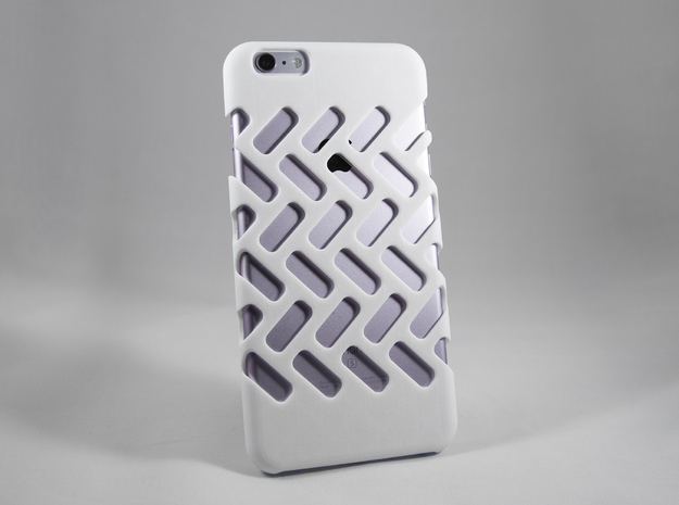 iPhone 6 Plus DIY Case - Ventilon in White Processed Versatile Plastic