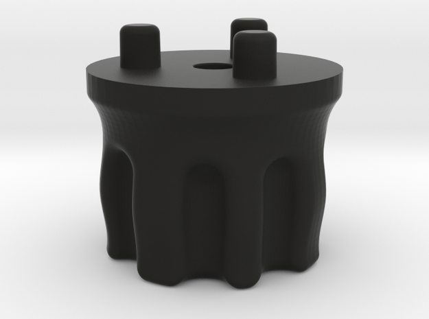 Emek/Etha 2 Bolt Cap - WARPED in Black Natural Versatile Plastic