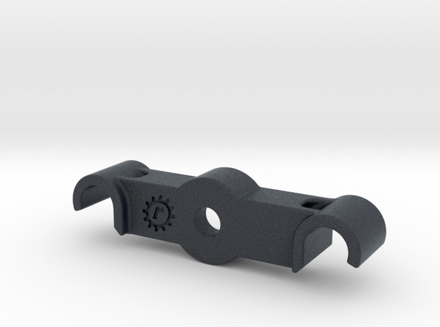 Zip-tie Rail Mount Centered 5 mm Hole in Black PA12