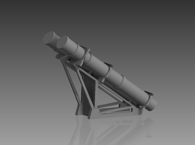 Harpoon missile launcher 2 pod 1/50 in Tan Fine Detail Plastic