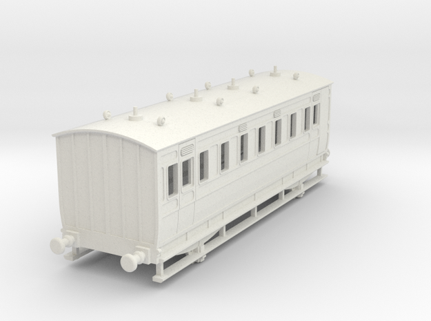 0-64-ner-n-sunderland-saloon-brake-conv-coach in White Natural Versatile Plastic