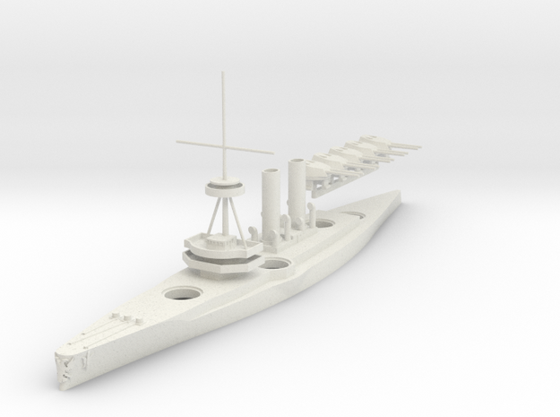 1/700 Monarch-Class Dreadnought in White Natural Versatile Plastic