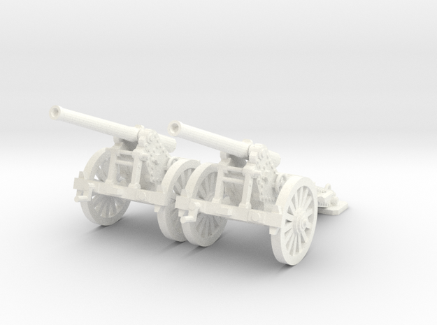 1/87 De Bange cannon (low detail) in White Processed Versatile Plastic